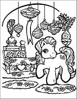 coloriage mon petit poney dans son jardin